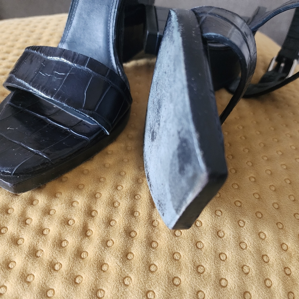 Jil Sander Leather sandals heeled shoes  39.5 9.5 - Picture 12 of 12